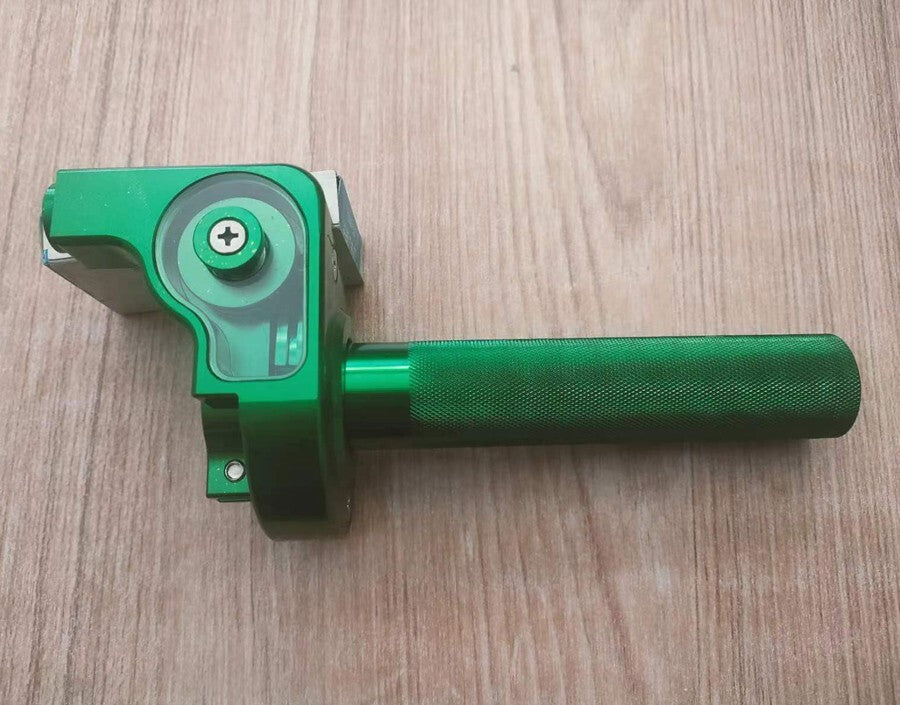 Green CNC Throttle Clamp for Kawasaki KX125 KLX110 Dirt Bike CRF XR50 70 SSR 7/8