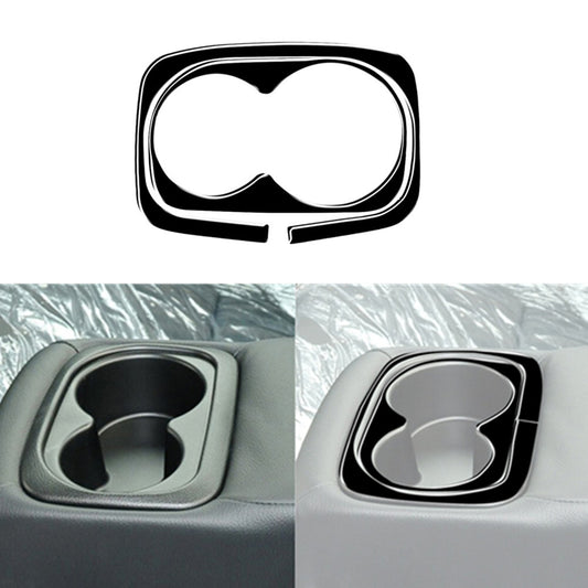 2Pcs Piano Black Rear Drain Cup Holder Cover Trim for Honda for Civic 8th 2006-2011