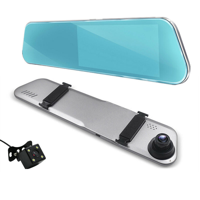 Car Rearview Mirror Video Recorder Camcorder Dash Camera Dual Len Registrator