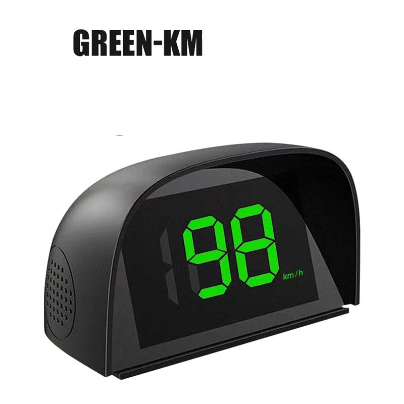 Car KMH Electronics Green Big Font Head Up Display Digital Speedometer Plug Play