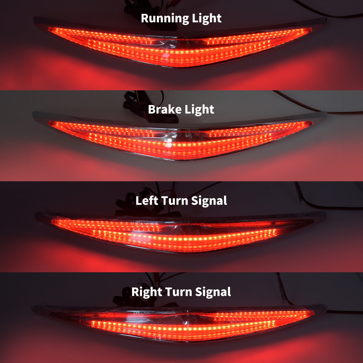 Trunk Luggage Rack LED Running Brake Turn Signal Light Fit for Honda GL1800 2018
