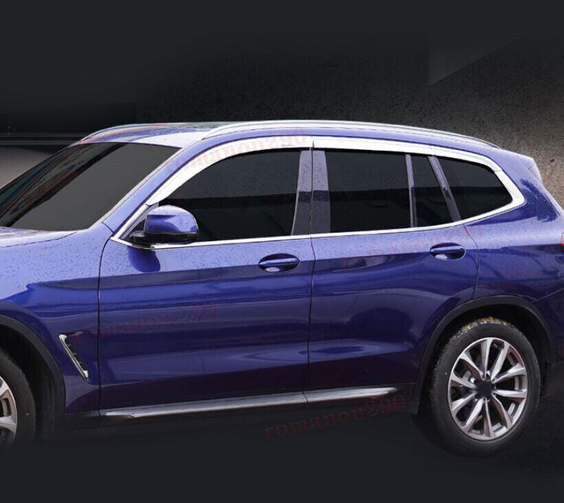 for BMW X3 2018-2024 silver Window Visor Vent Sun Shade Rain Guard Shield trim