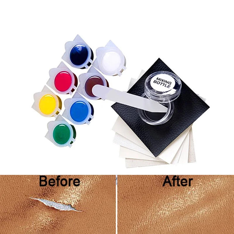 Car for Seat Sofa Coats Hole Scratch Crack Restore 7 Color Leather Repair Tool Kit