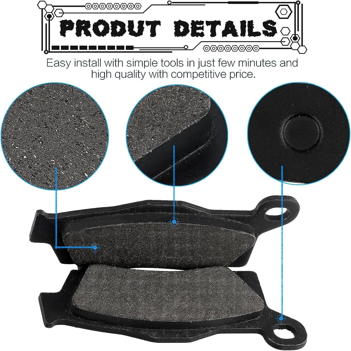 Brake Pads for Can-AM Outlander Max Renegade 1000 850 800 650 XMR STD DPS T3 G2