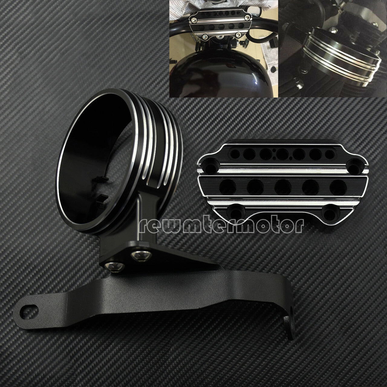 CNC Cut Side Speedometer Relocation Mount Bracket Fit For Sporster 883 2004-2018