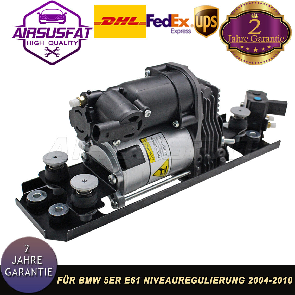 for BMW 5-ER E61 TOURING 04-10 AIR SUSPENSION COMPRESSOR VALVE LEVEL REGULATION