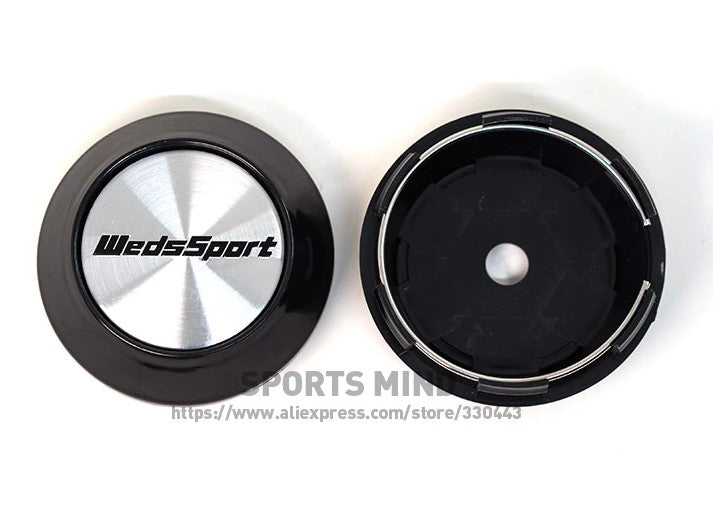 4x68mm Weds Sport Silver Decal Badge Wheel Center Cover Hub Cover Rim Cover TE37