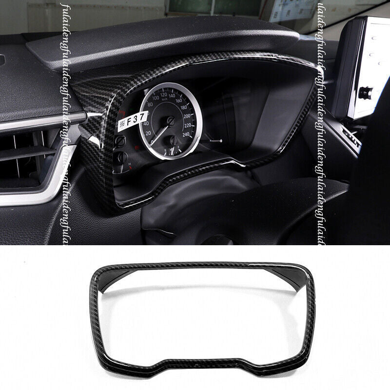 for Toyota for Corolla 2019-2022 Carbon Fiber Style Dashboard Panel Frame Cover Trim