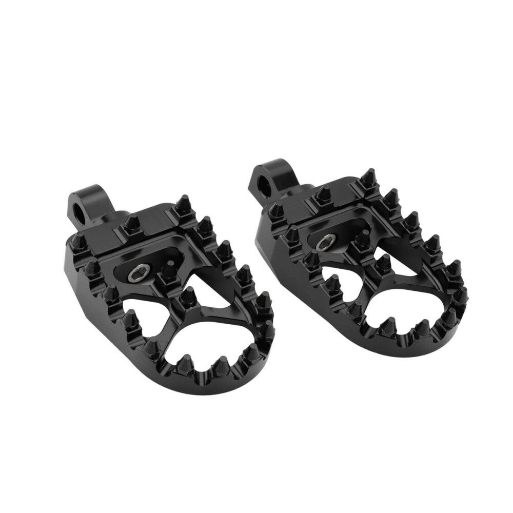 Black MX Style Wide Fat Foot Pegs Footrest Fit for Harley Dyna Softail Sportster