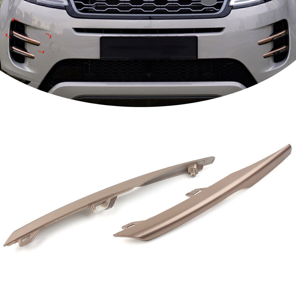 Pair Upper Fog Light Lamp Strip Trim for Land Rover for Range Rover Evoque 20-22