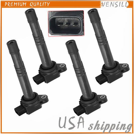 Set of 4 Pcs Ignition Coils 30520-PNA-007 for Honda Accord CR-V for Acura RSX 99-12