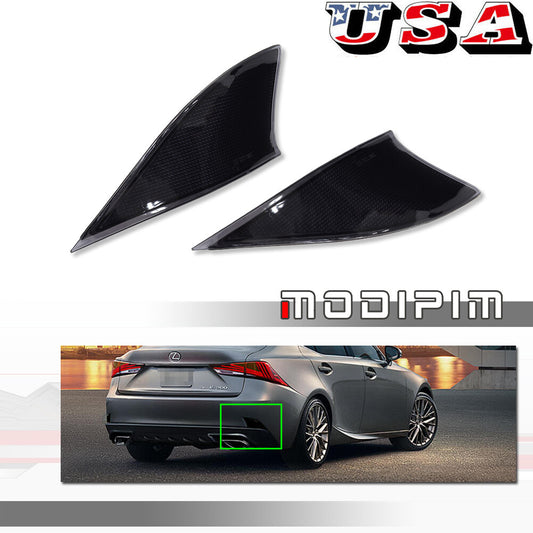 JDM Smoked Lens Rear Bumper Reflector Cap for 2014-2020 for Lexus IS250 IS350