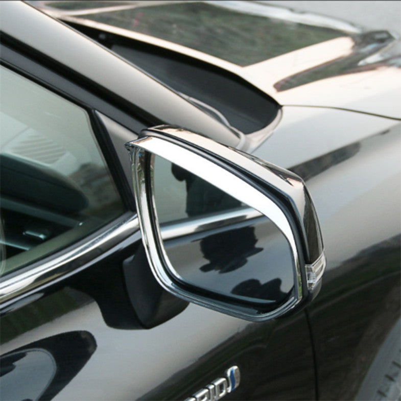Chrome Rearview Mirror Rain Eyebrow frame Trim for Mitsubishi Outlander 2022-23