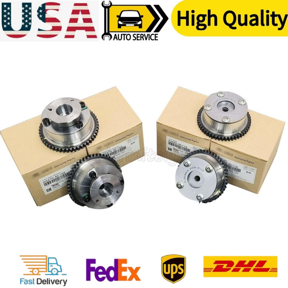 4PCS CVVT Intake Exhaust Camshaft Gear Set for Hyundai for Kia 3.3L 3.8L 2007-2014