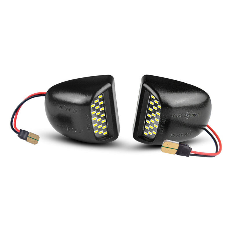 2Pc White 6000K 18 LED Car License Plate Lights Lamp For Silverado Avalanche