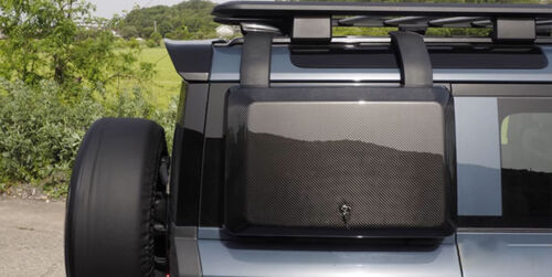 Carrier Case Side Mount Tool Box Dry Carbon Fiber for Land Rover for Defender 20-23