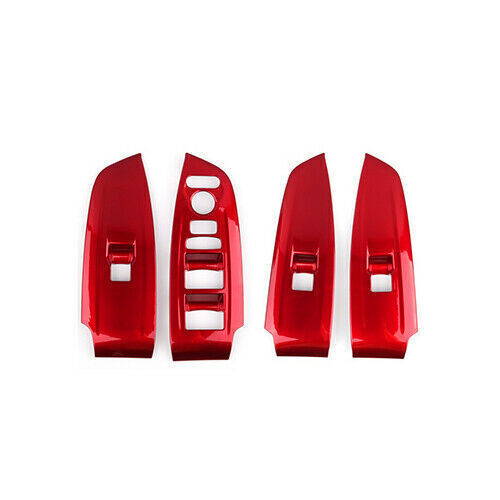 Glass Window Lifting Lock Panel Trim for Honda Accord 10th 2018-2022 Bright Red