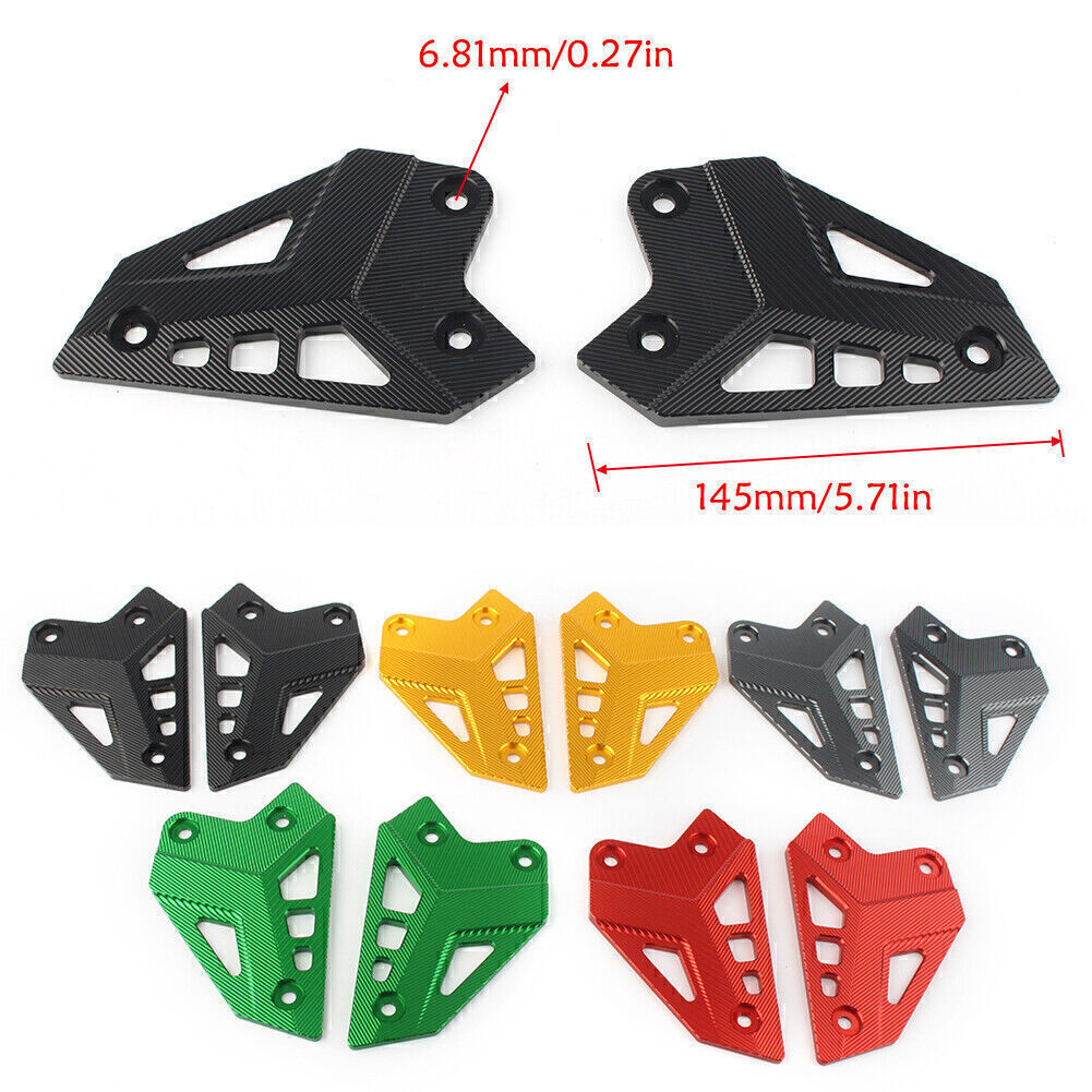 CNC Rear Foot Rest Foot Peg Heel Guard Cover Fit for Kawasaki Z900 2017-2019