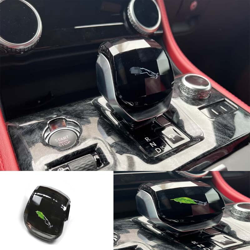 Console Gear Shift Knob Lever Replace Black Crystal Glas for Jaguar F-PACE 21-23