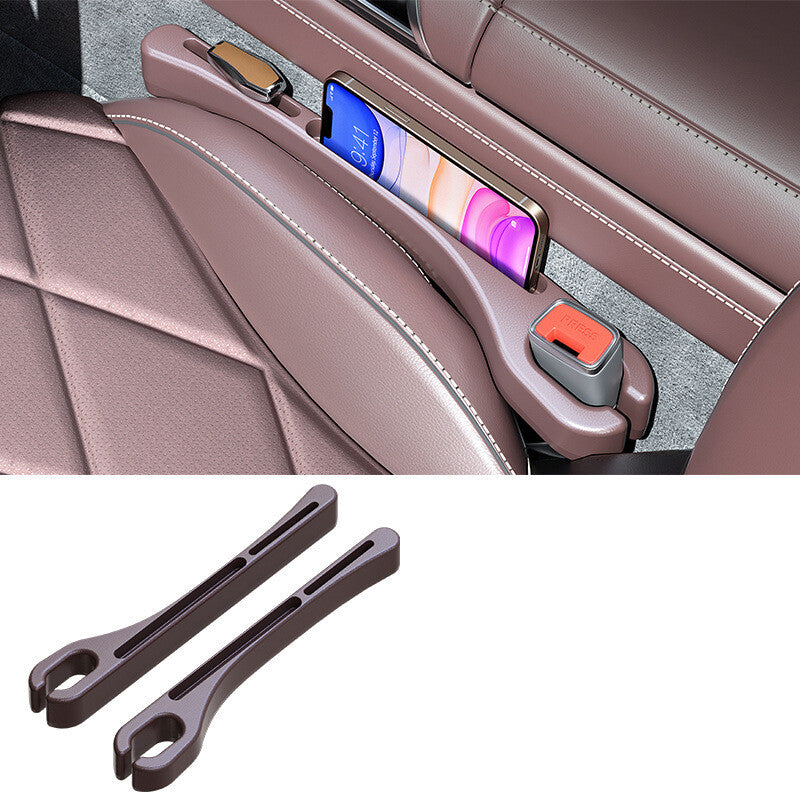 2Pcs Car for Seat Gap Filler Side Seam Plug StripLeak-proof Filling for Seat Gap Brown