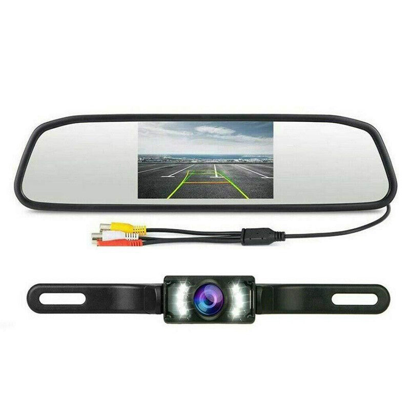 4.3-inch backup camera rearview night vision parking accessory