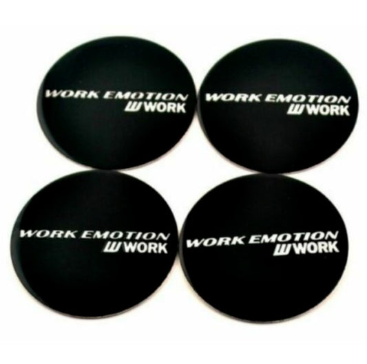 4x45mm Working Emotional Black Wheel Center Sticker Rim Sticker Edge Sticker