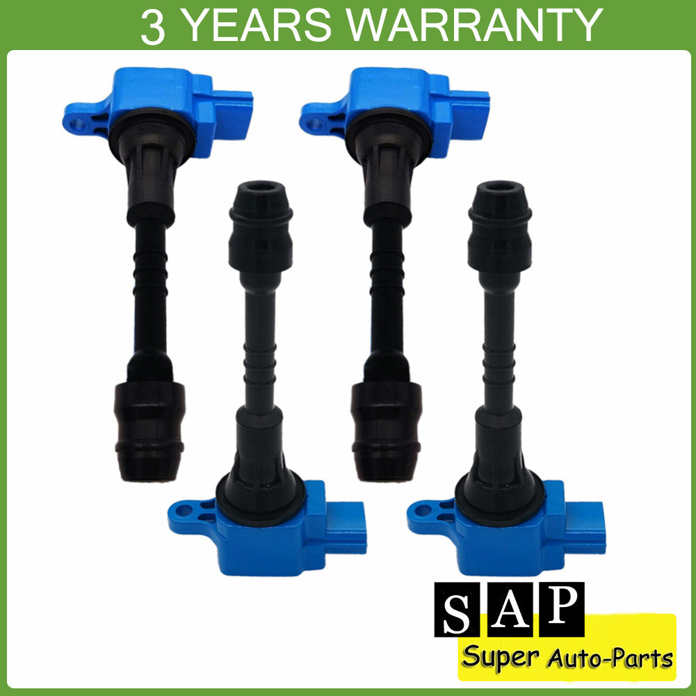 4pcs Ignition Coils UF351 for Nissan Sentra 2002-2006 Almera 2001-2005 1.8L L4