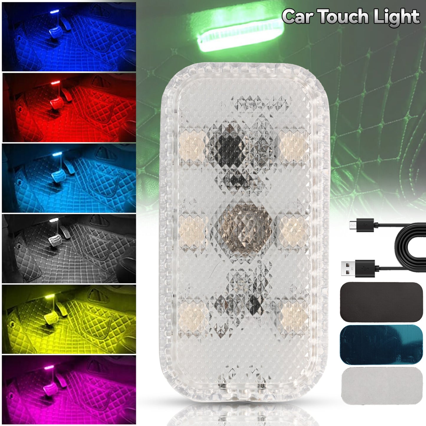 LED RGB Interior Lighting Car/Automotive Ambient Interior Lighting Rechargeable