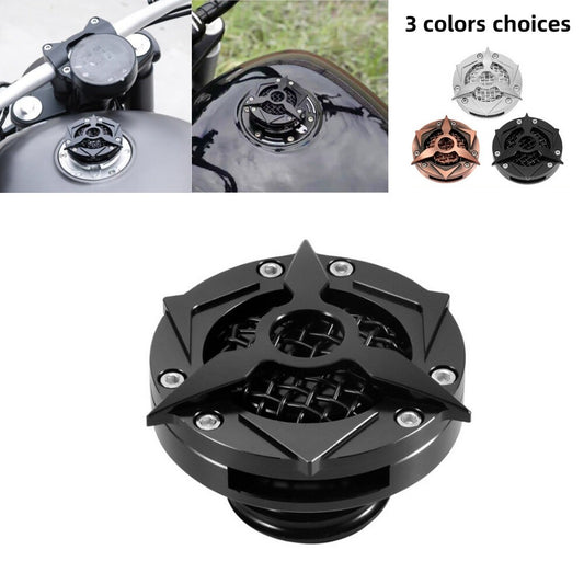 Motorcycle Black Mesh Fuel Gas Tank Cap for Harley Touring Sportster 1200 883 48