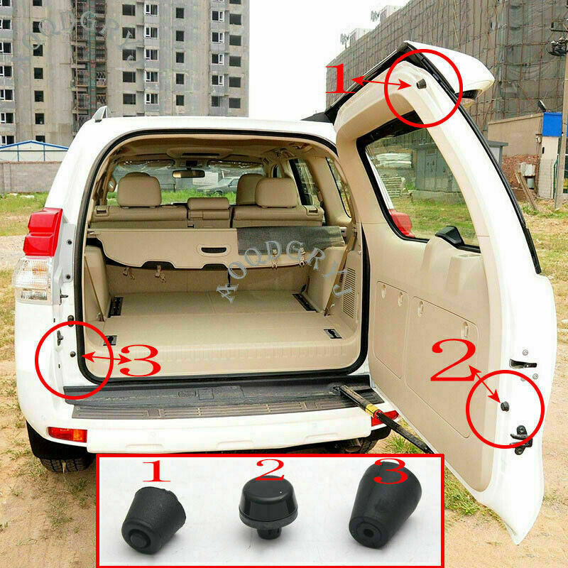 3p Trunk Tailgate Cushioning Granular Rubber Pad for Toyota Prado 150 2010-2021