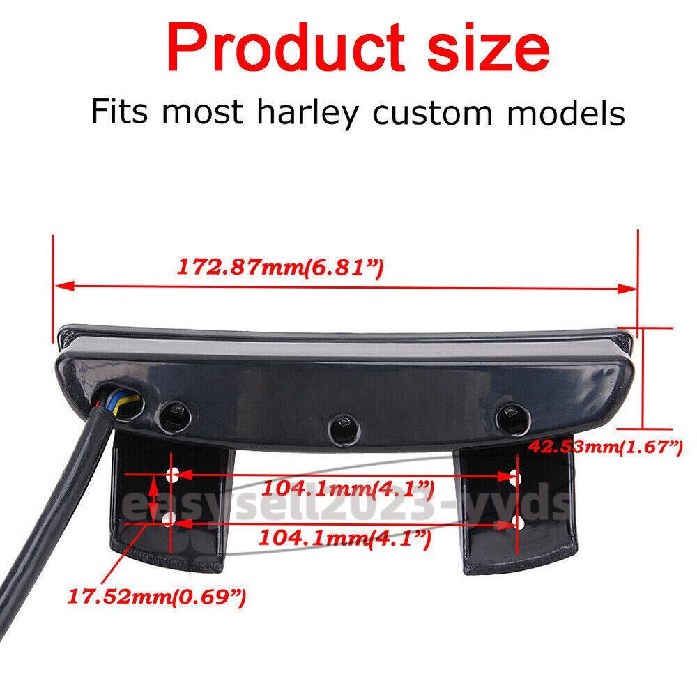 LED Turn Signal Fender Brake Tail Light for Harley Sportster 883 1200 Iron Dyna