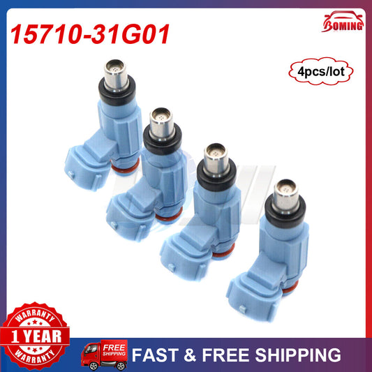 4pcs 15710-31G01 Fuel Injector Nozzle for Suzuki King Quad 750 LT-A700 LT-A750