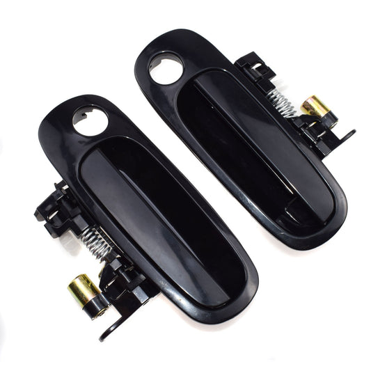 2Pcs Outside Door Handle Front Left Right Black for Toyota for Corolla 1998-2002