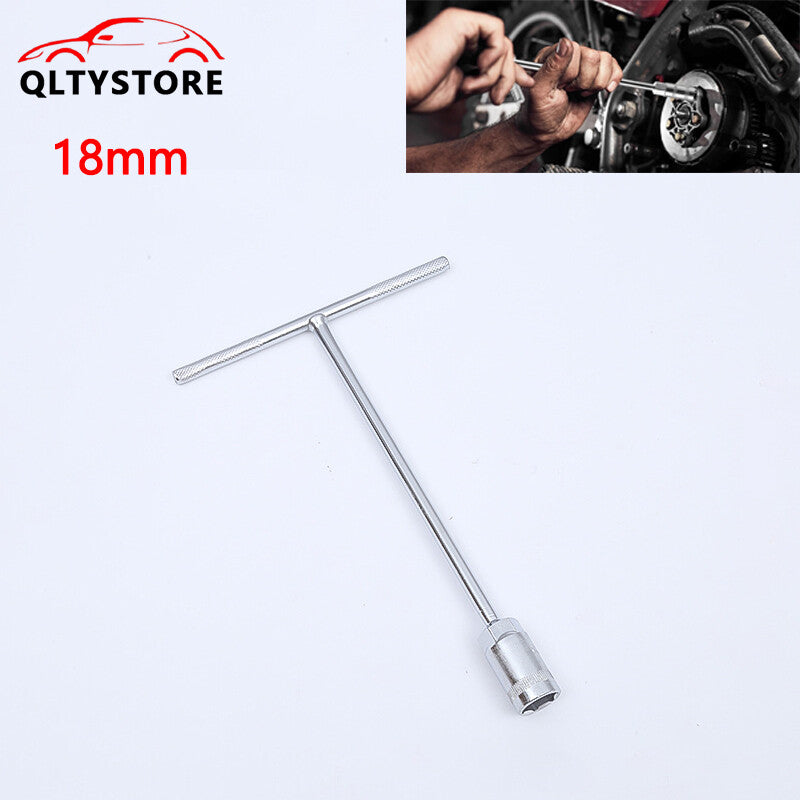 1Pc 18mm Metric T-Handle T Handle 45Steel Socket Wrench Tool For Car Motorcycle