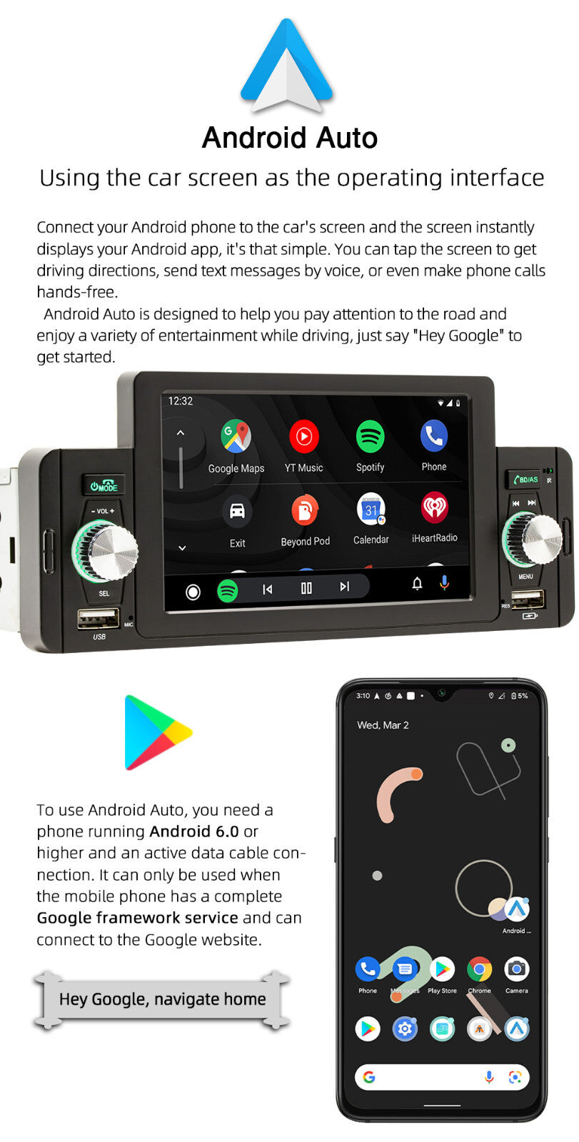 1 DIN 5-inch Car Radio Multimedia MP5 Player Bluetooth Mirror Link with ISO Cable