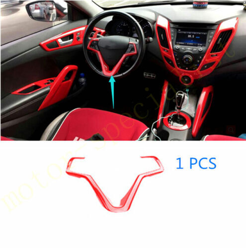 15p Red car Interior Kit Console Cover Decor Trim for Hyundai for Veloster 2012-2017