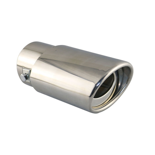 2.5'' ID 8567mm OD Universal Exhaust Tip Slant Single Tip Sliver