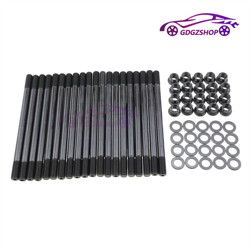 Cylinder Head Stud Bolt Nuts Gasket Kit for 2003-07 for Ford 6.0L Diesel