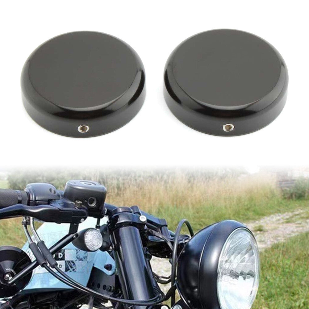 Fit for Harley X48 2016-2022 Aluminum Upper Fork Steerer Cover Caps Black Motorcycle