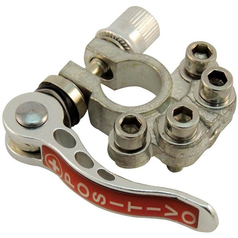 2-Piece Pure Copper Automotive RV Battery Terminal Disconnect Switch - Universal Connection