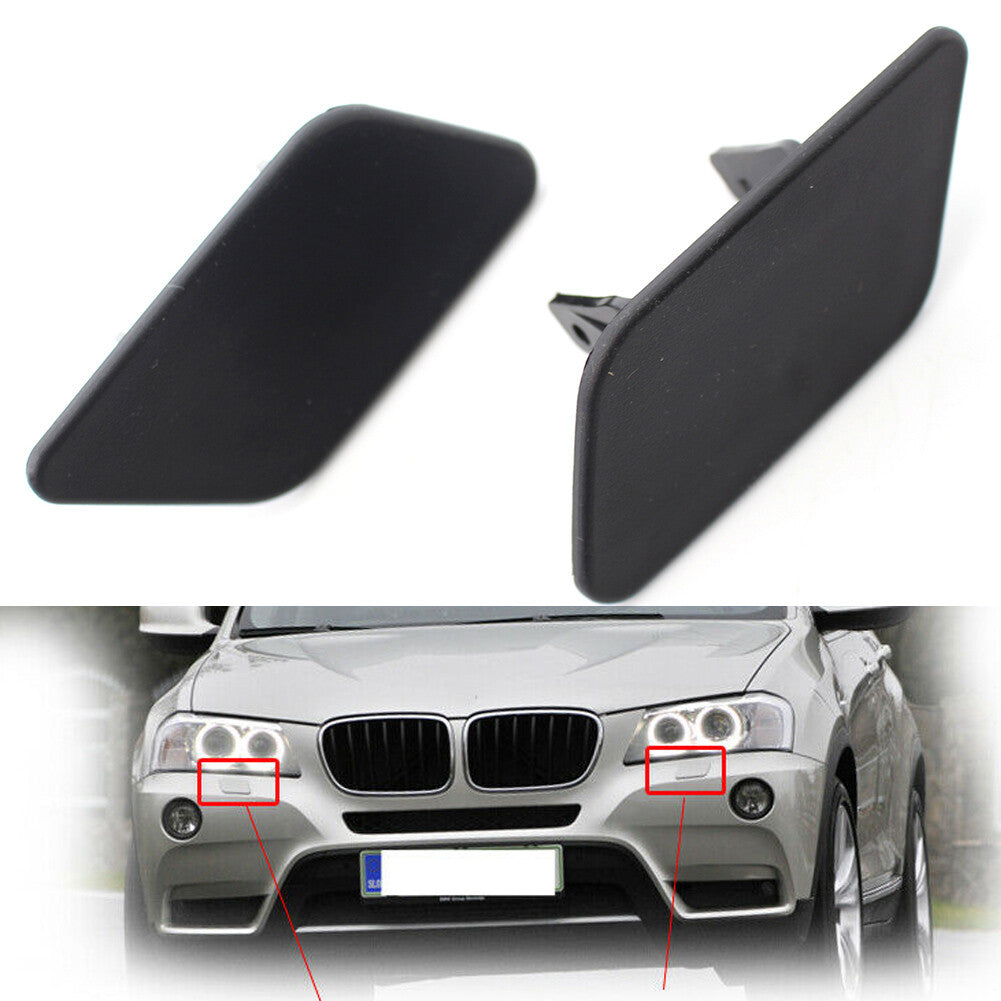 for BMW X3 F25 2010 - 2014 2x Front Bumper Headlight Headlamp Washer Cap Cover