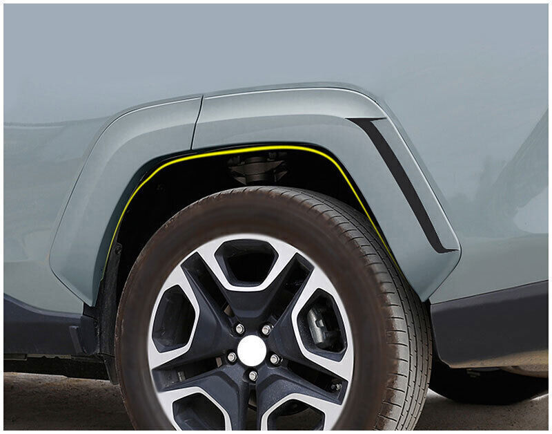 6x for Toyota RAV4 2019-2023 Primed Fender Flares Wheel Arch Wide Body Kit Guard