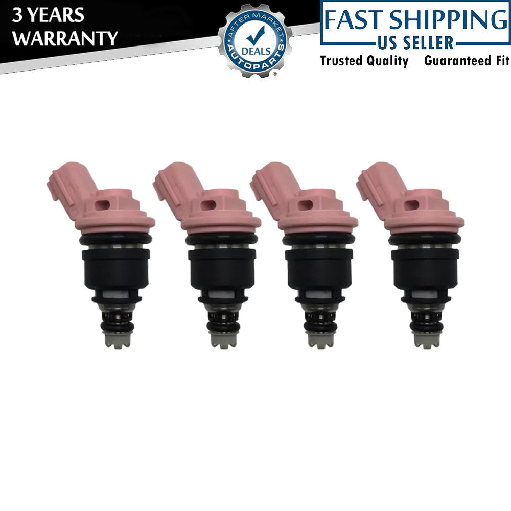 Four fuel injectors suitable for 1991-1999 for Nissan Sentra 1.6L 16600-57Y00 16600-7E001