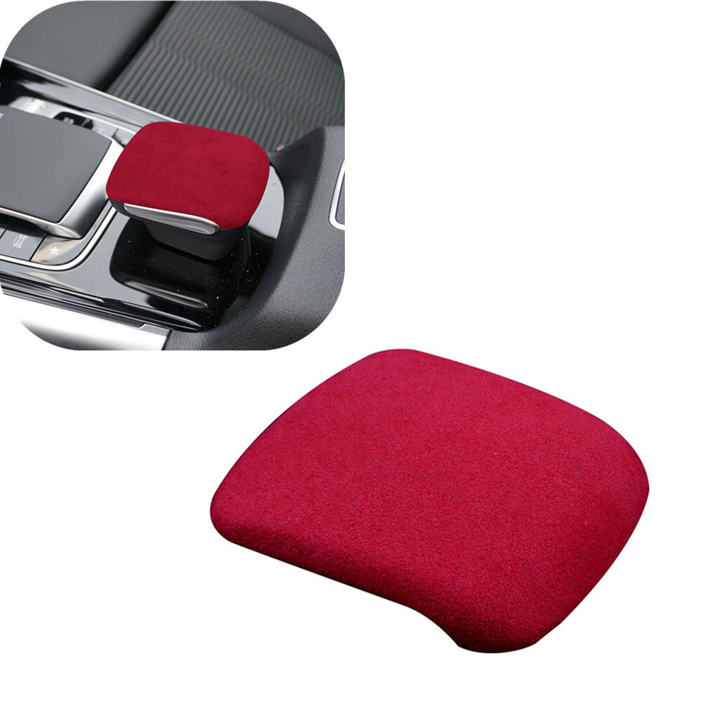 Red suede shift button trim for Mercedes-Benz GLB 2020-2022