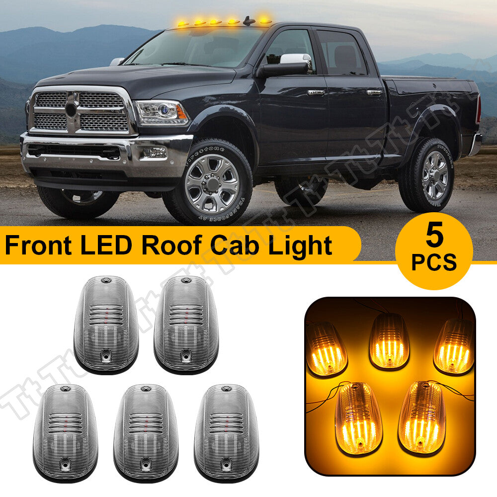 Suitable for 03-18 for Dodge for Ram 1500 2500 3500 trucks. Transparent LED cab roof marking daytime running light.