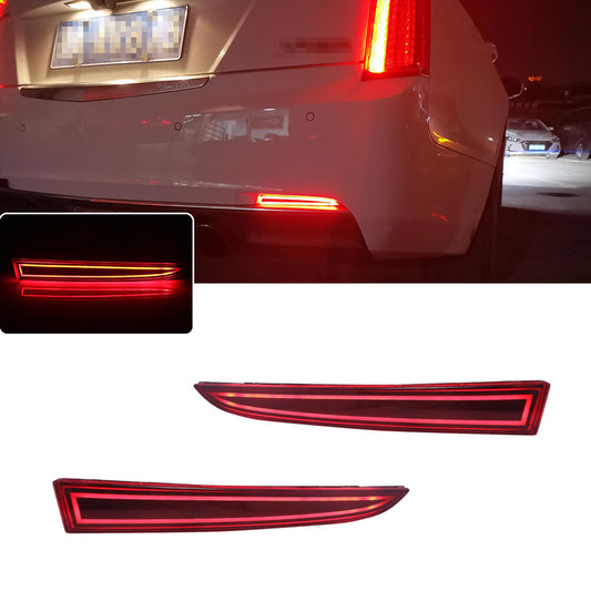 3D Optical Rear Bumper Reflector Lights with Red LEDs for 2008 and 2009 for Pontiac G8