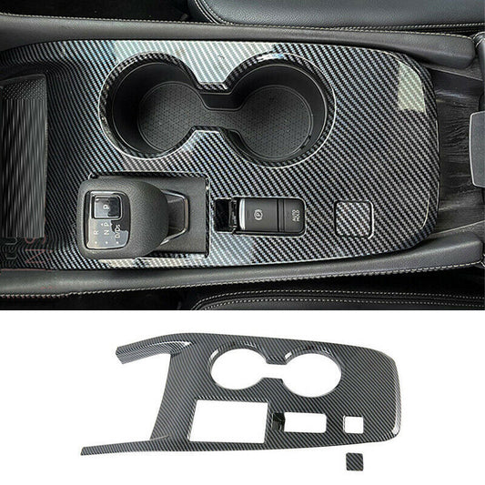 2X for Nissan Rogue 2021-2023 Carbon ABS Central Console Gear Shift Panel Trim