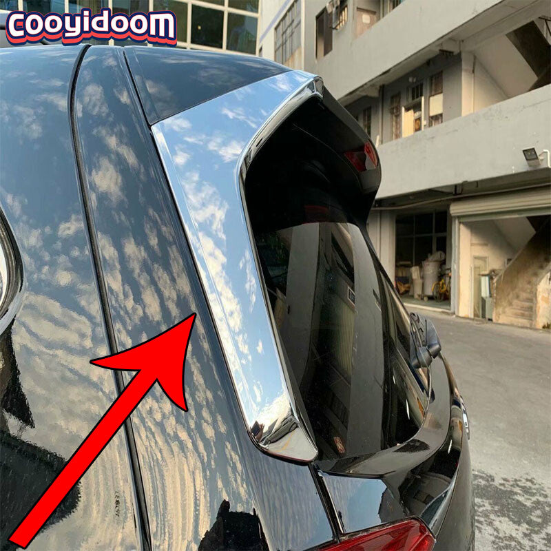 for Subaru Forester ABS Chrome Rear Window Glitter Protective Cover Accessory Sticker