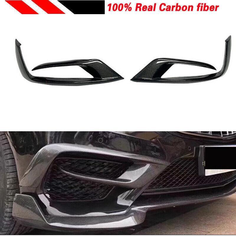 carbon fiber front bumper vent cover trim for Mercedes-Benz W222 S63 AMG 2014-17