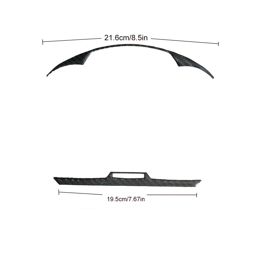 Carbon fiber dashboard interior sticker protective cover trim kit for BMW Z4 2003 - 2010